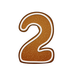 3d lovely gingerbread cookie number 2