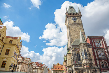 Prague - Place de la Vieille-Ville - Tour de l'Hôtel de Ville