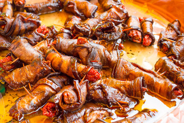 Dried tomatoes stuffed