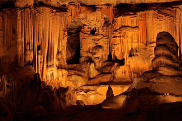 Naklejka premium Limestone formations in the Cango caves