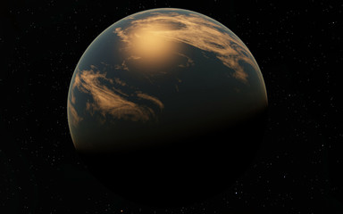 Obraz na płótnie Canvas Alien Desert Exo Planet