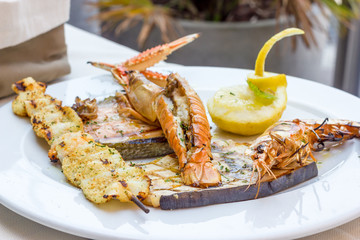 Grilled fish