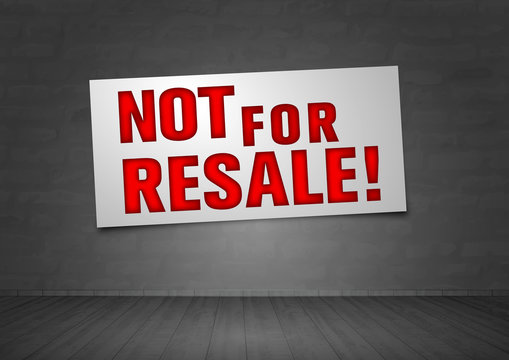 Not for Resale