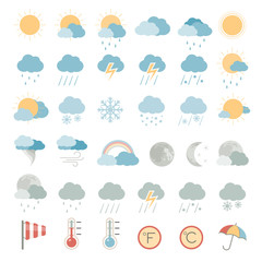 Flat Icons - Weather