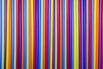Colorful drinking straws background