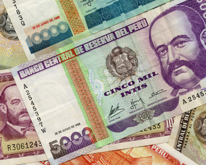 Admiral Miguel Grau on 5000 Indis 1988 Banknote from Peru.