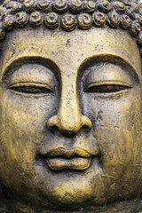 Fototapeta na wymiar Garden buddha Statue detail
