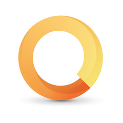 Orange tape round form