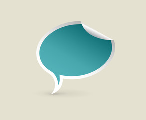 Colorful Paper Speech Bubbles