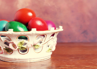 Colorful Easter eggs