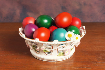 Colorful Easter eggs