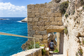 blue sea of the island of Gozo in Malta