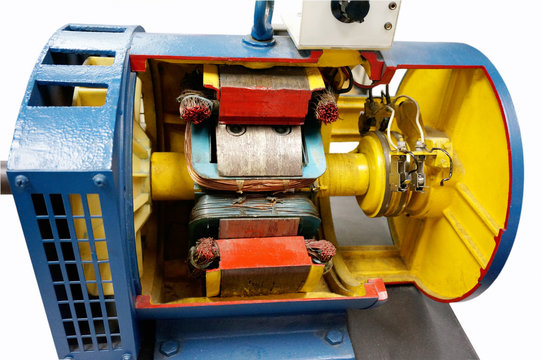 cut way synchronous motor