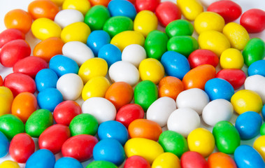 Fototapeta na wymiar Colorful candies. Selective focus