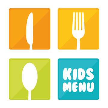Kids menu design.