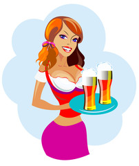 Girl with beer