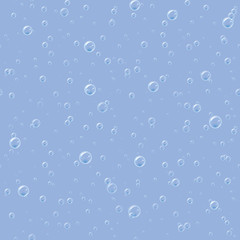 Vector seamless pattern with bubbles