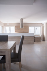 Naklejka na ściany i meble Wooden furniture in luxury interior