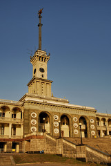 Fototapeta premium Mosca, stazione fluviale