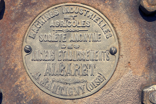 Plaque (logo) de fabricant de machine agricole