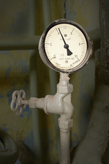 Old pressure gauge made in the USSR in 1967