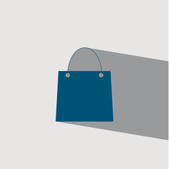 bag shopping flat icon  vector illustration eps10