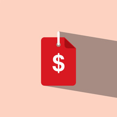 tag sell label flat icon  vector illustration eps10