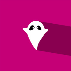 Ghost flat icon  vector illustration eps10
