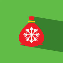 christmas tree gift flat icon  vector illustration eps10