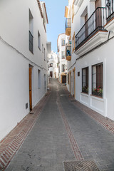 Villages of Andalucia with flowers in the streets