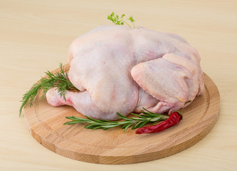 Raw chicken