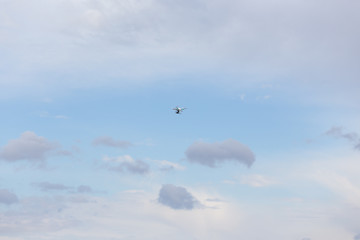 Small drone above the field