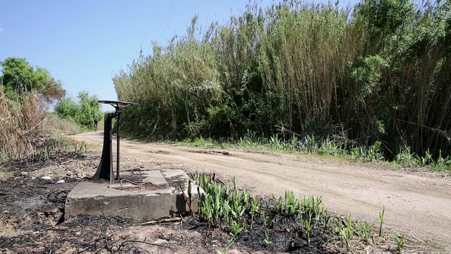 mountain bicycle riding in a country road