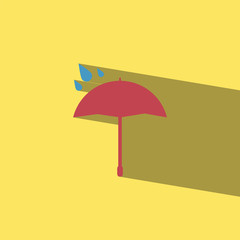 umbrella flat icon  vector illustration eps10