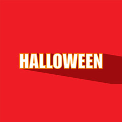 text halloween flat icon  vector illustration eps10