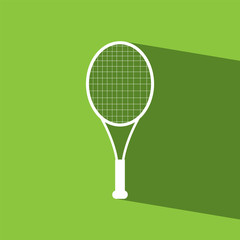 Racket tennis flat icon  vector illustration eps10