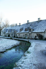 Fototapeta na wymiar イギリス田舎町の冬風景