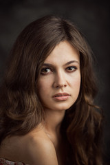 Naklejka premium Portrait of a beautiful girl