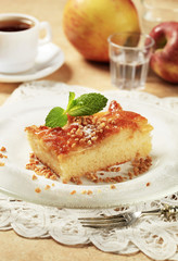 Apple sponge cake