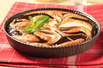 Chocolate cheese sponge cake