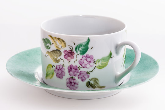 Tea cup with floral decor