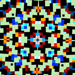 Abstract Geometric Kaleidoscope Pattern. Creative Background.