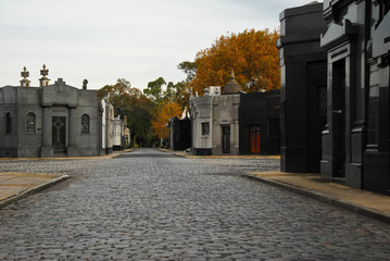 Tombs at the Chacarita cemetery