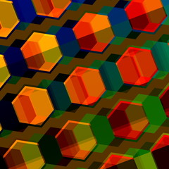 Fototapeta na wymiar Colorful Abstract Composition. Modern Geometric Background.