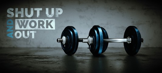 Hanteln im Fitnessraum