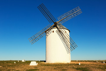 Plakat windmill in day time