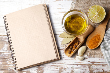 Spices with menu board