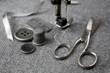 sewing machine with tools