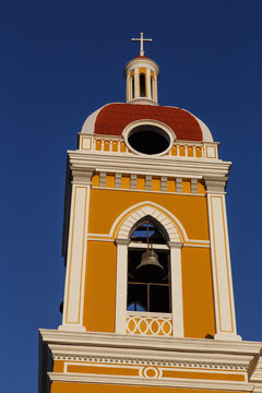 Cathedral view, Granada, Nicaragua, Central America.