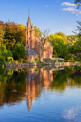 Fototapeta premium Bruges, Belgium: The Minnewater (or Lake of Love)